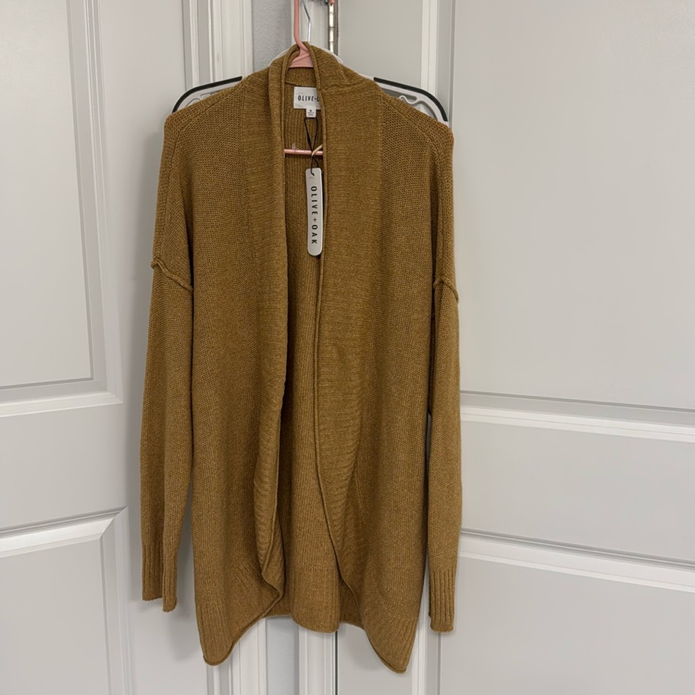 Mustard color cardigan